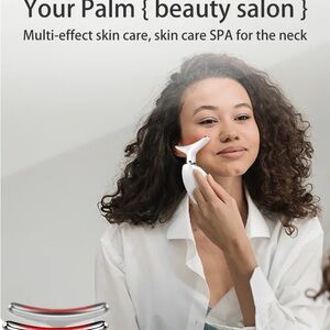 "Youthful Radiance: LED Photon Therapy Face & Neck Lifter"